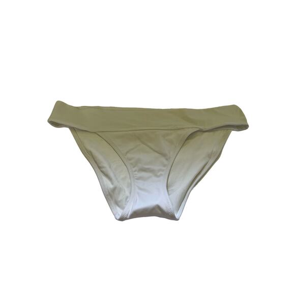 NWOT Victoria's Secret Women's Cheeky Hipster Swim Bikini Bottom White Size L - Picture 1 of 8